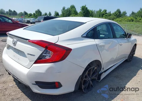 2020 Honda Civic Sport из США, поврежденный, VIN 19XFC2F89LE029986